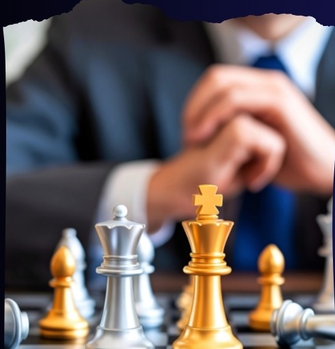 Chess pieces in assessment setup