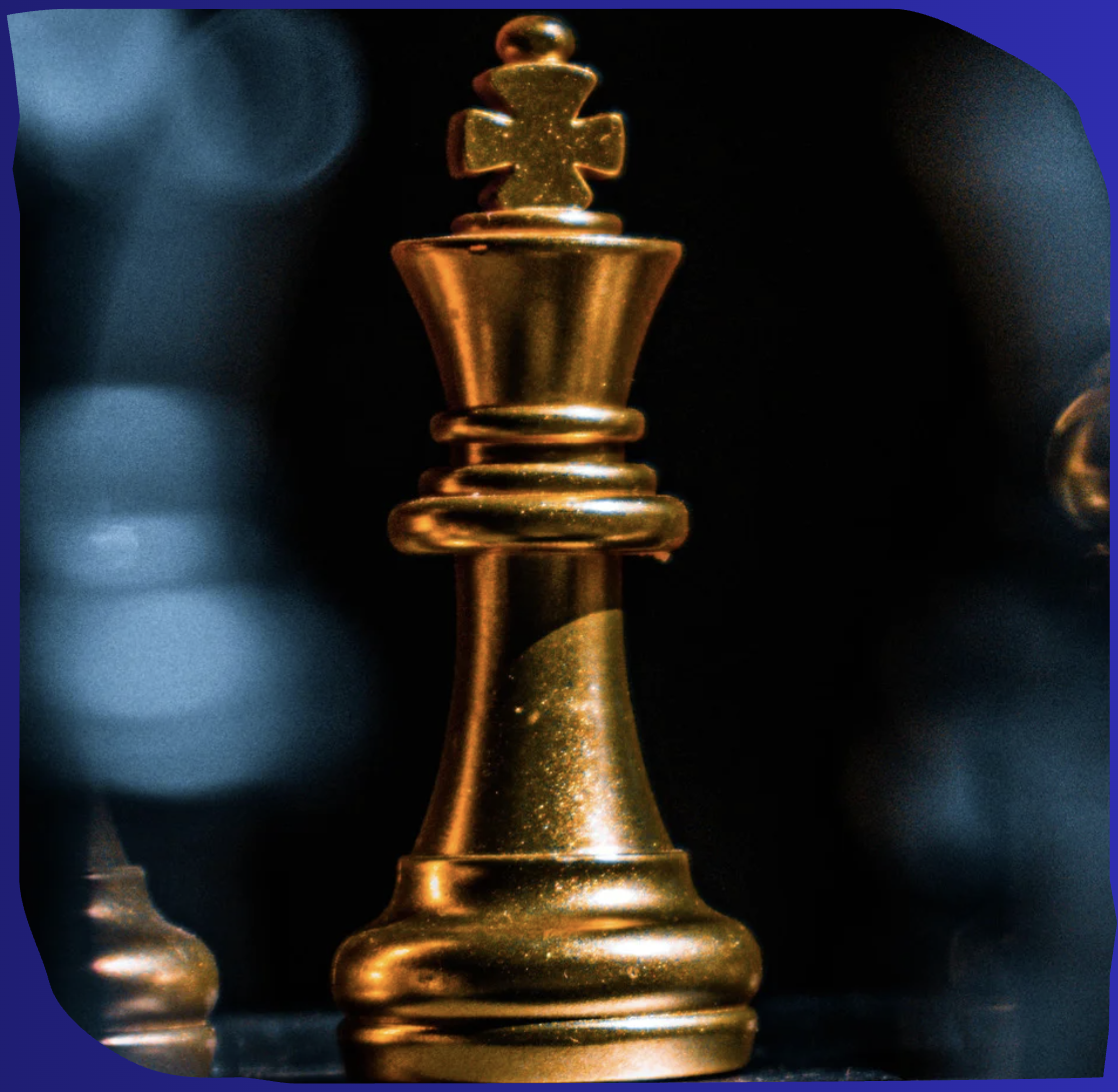 Chess king representing predictive intelligence
