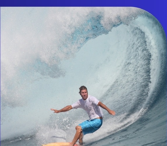Surfer representing future readiness